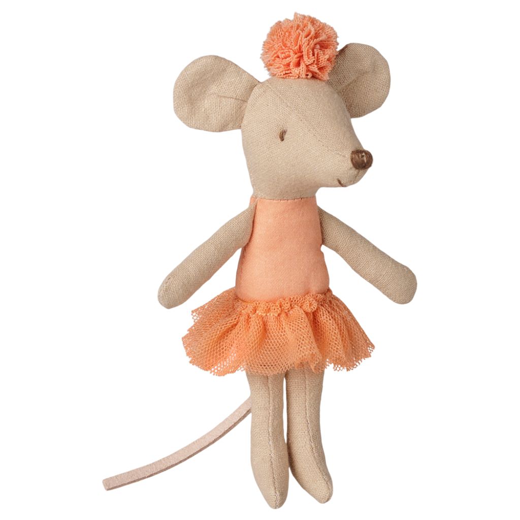 Maileg Ballerina mouse, Little sister - Apricot