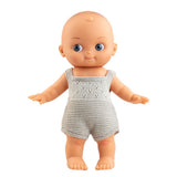 Paola Reina Mini Pancha Doll - Grey Romper