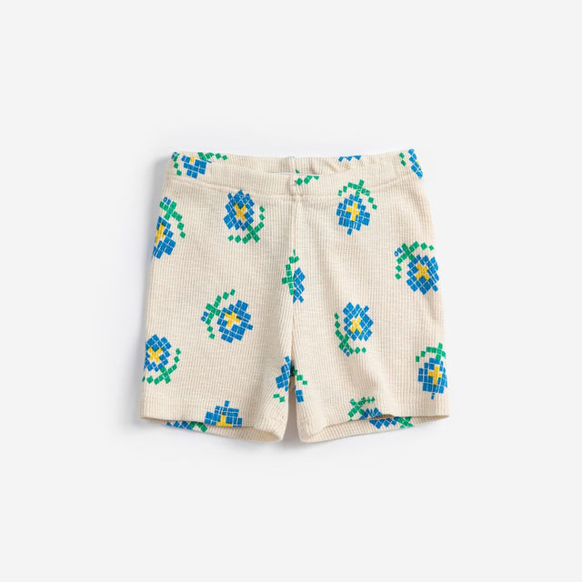 Bobo Choses Baby Pixel Flowers all over short leggings