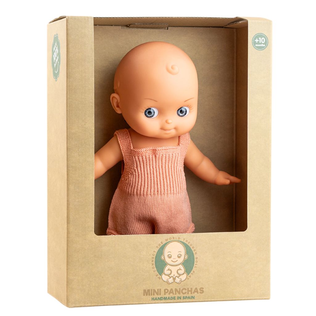 Paola Reina Mini Pancha Doll - Coral Romper