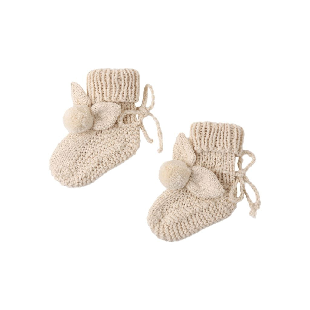 Quincy Mae Bunny Knit Booties