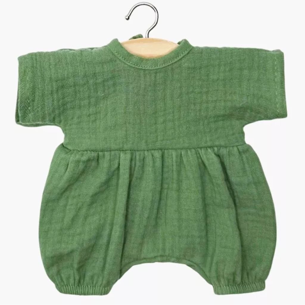 Minikane Babies Collection 28cm- Noa romper in Nettle cotton gauze