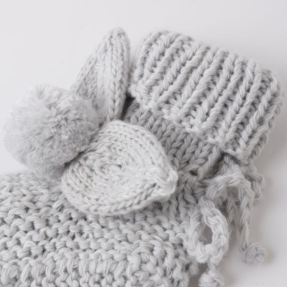 Quincy Mae Bunny Knit Booties HS
