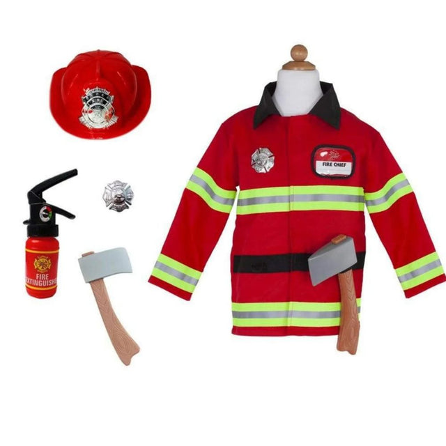 Firefighter Set Includes 5 Accessories, Size 3-4