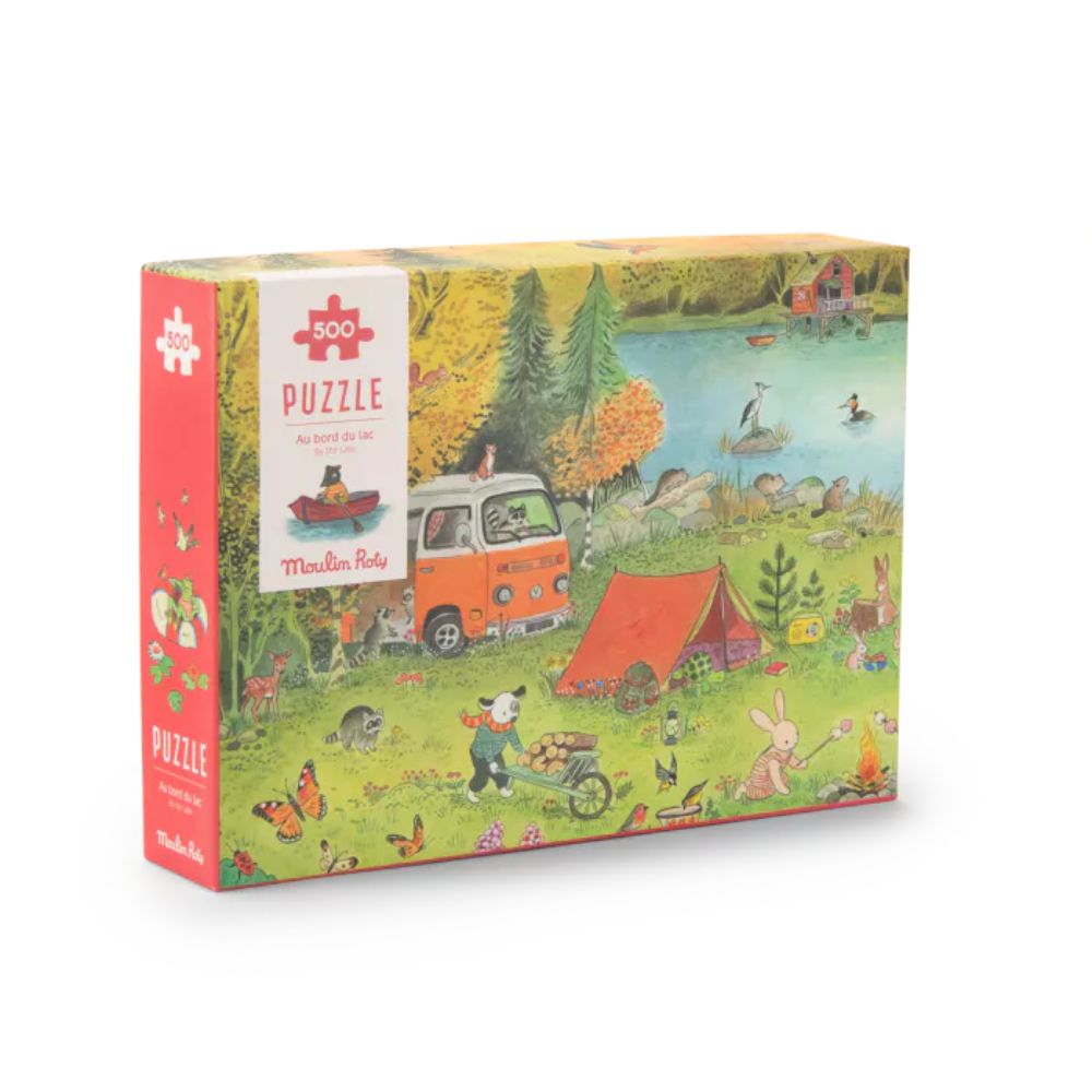 Moulin Roty Grand Famille-  Lake House Puzzle 500 pcs