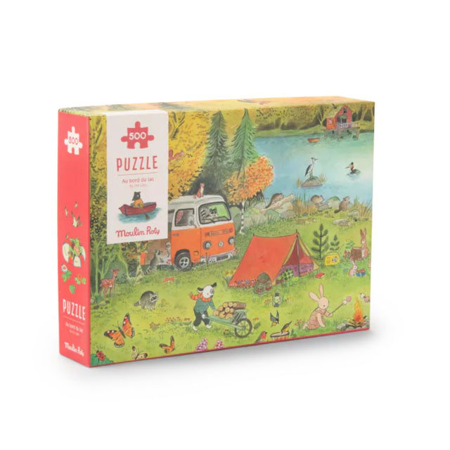 Moulin Roty Grand Famille-  Lake House Puzzle 500 pcs