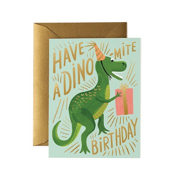 Dinomite Birthday Card