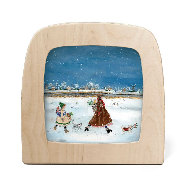 Silhouette Only - Gwen's Illustrations - Winter Stroll Silhouette for Toverlux Lamp