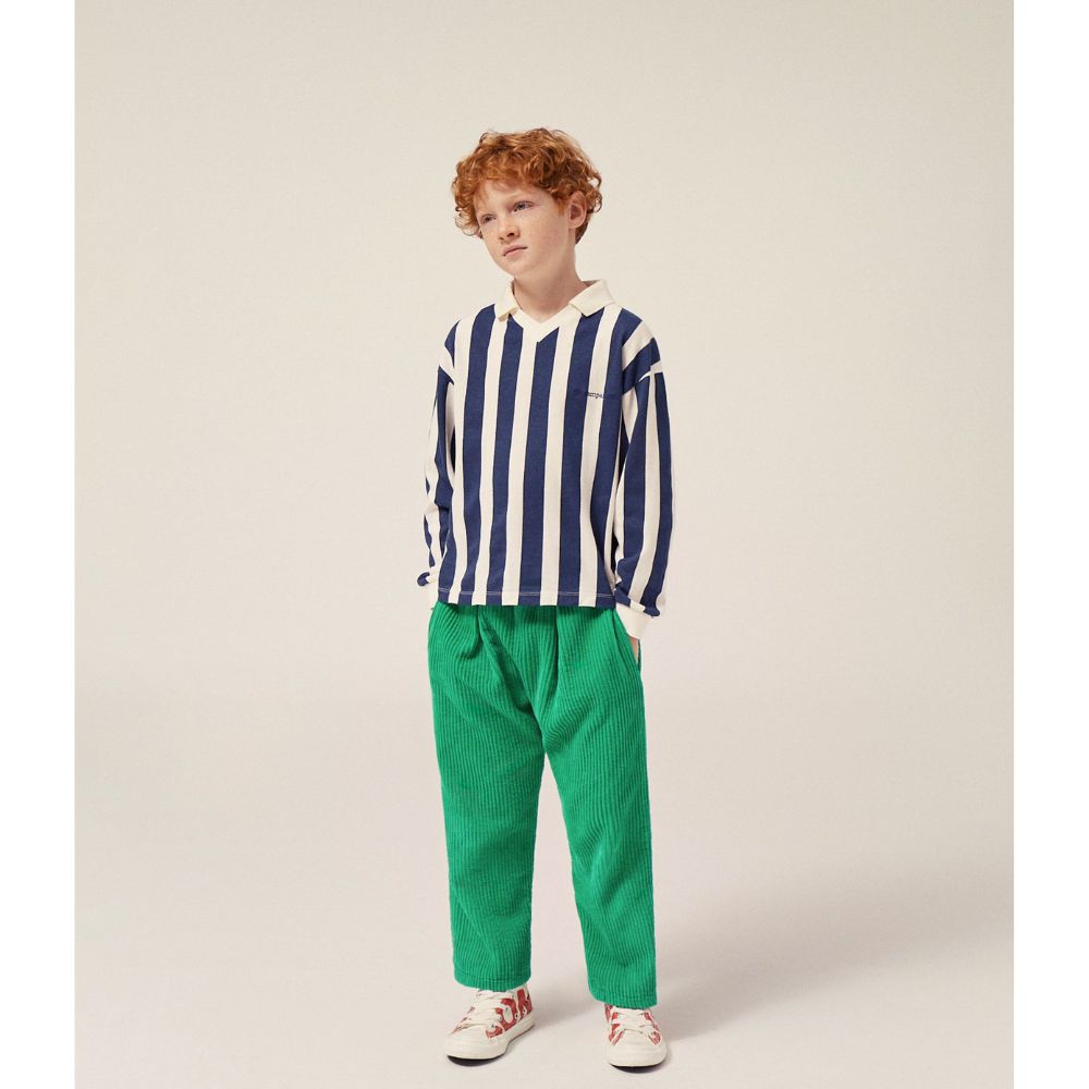 The Campamento Stripes Long Sleeves Kids Polo