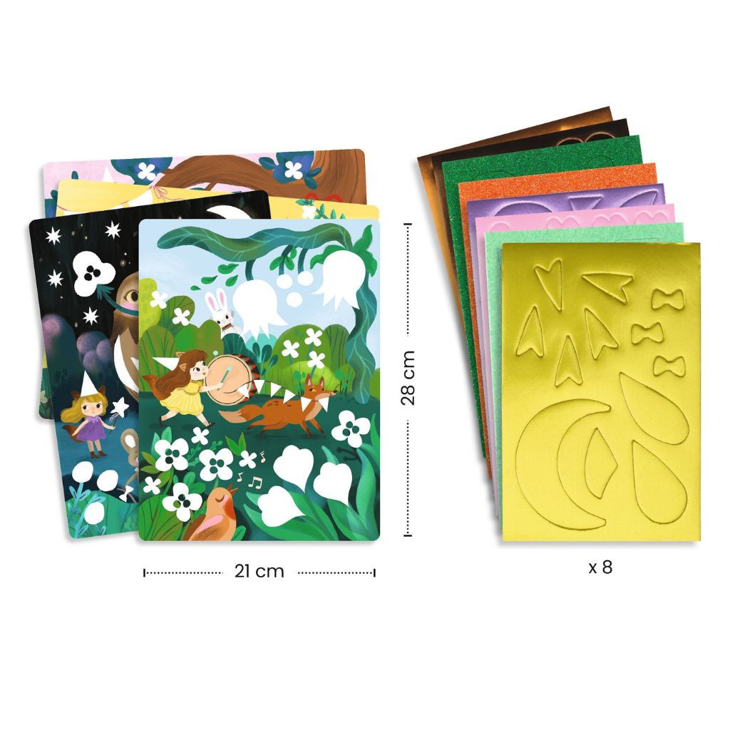 Djeco Foam Collage - Sparkling Parties