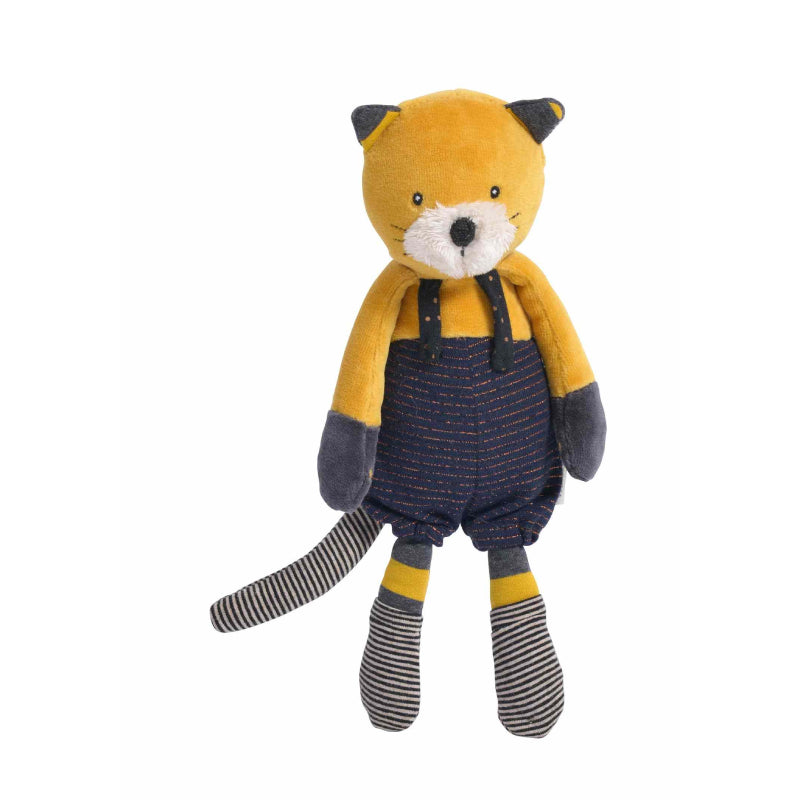 Moulin Roty Moustaches - Lulu Yellow Cat Soft Toy (27cm)