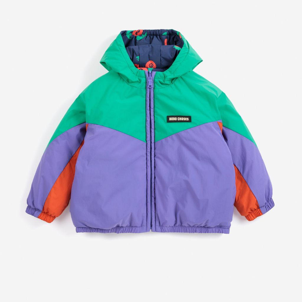 Bobo Choses Baby Stamp Bloom All Over Reversible Anorak