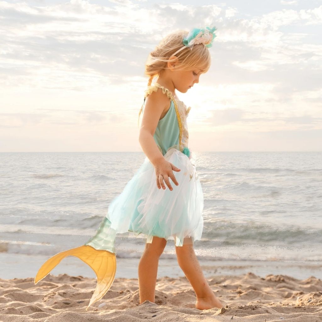 Mermalicious Dress with Tail, Size 3-4