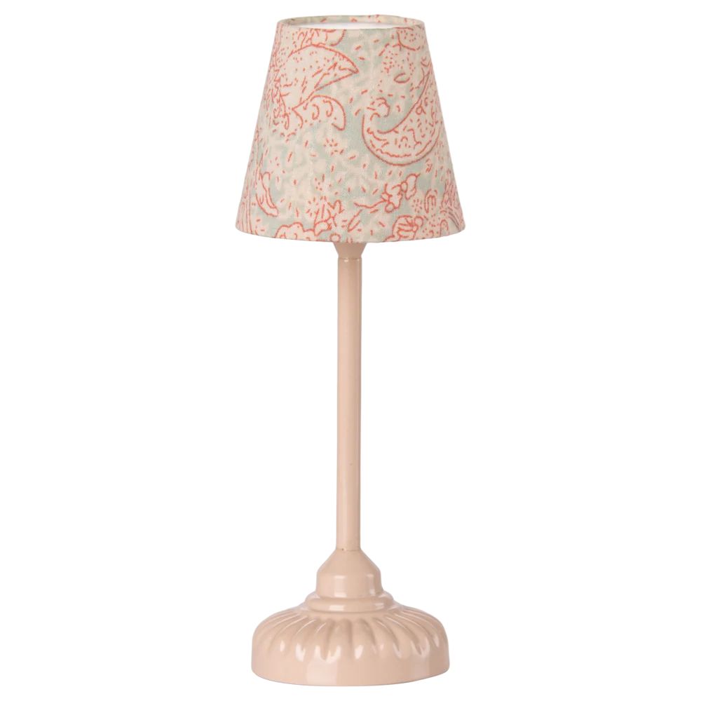 Maileg Vintage Foor Lamp, Mouse- Powder