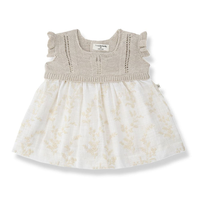 1 + in the Family SAONA Embroidered Garza Dress