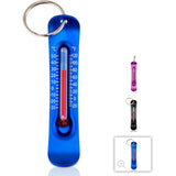 Brrr-ometer - Snowsport Zipperpull Thermometer - Blue