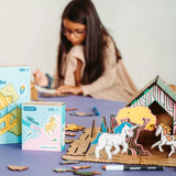 Crateit Unicorn Wooden Toy - Magic Forest