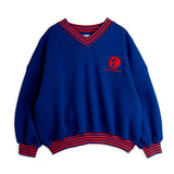 Mini Rodini Striped rib Earth emb sweatshirt