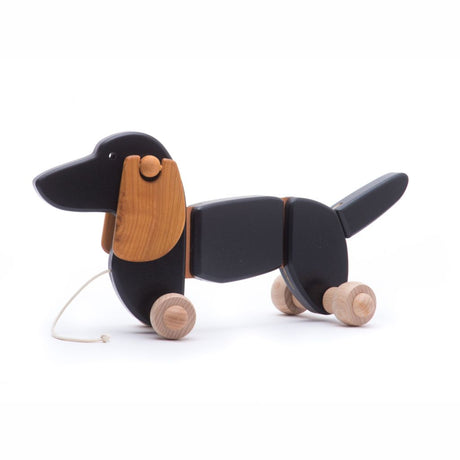 Bajo Dachshund Pull Toy - Dark