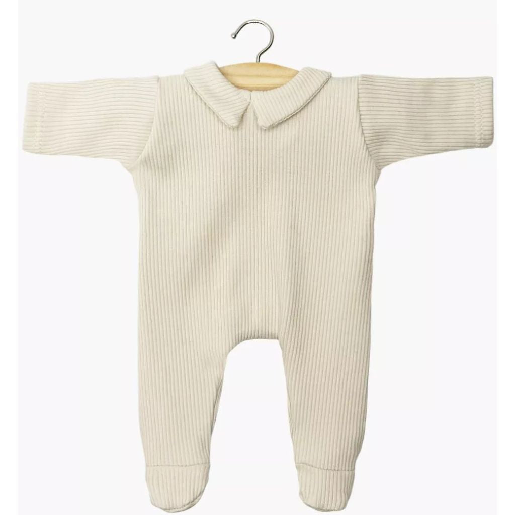 Minikane Babies Collection 28cm- Corentin Sleeper in linen ribbed knit