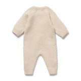 Wilson & Frenchy Cream Organic Knitted Bubble Growsuit