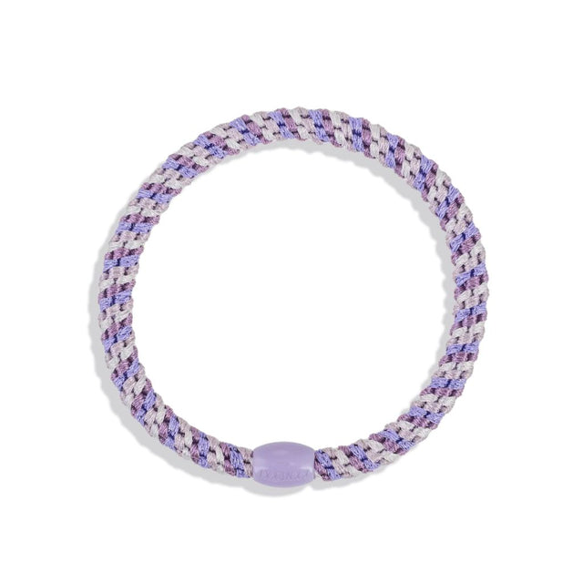 KKNEKKI Slim woven hair tie in Lavender Mix