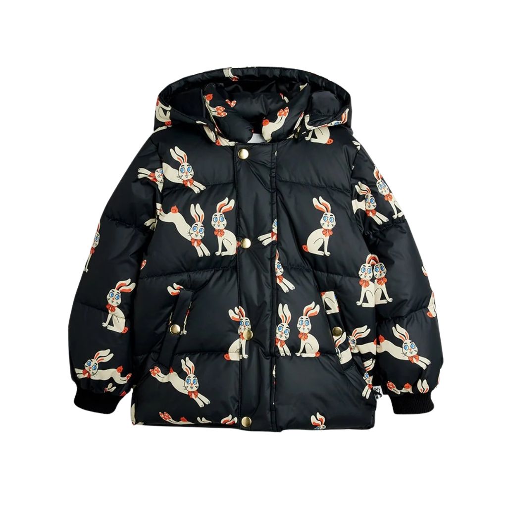 Mini Rodini Rabbits Hooded Puffer