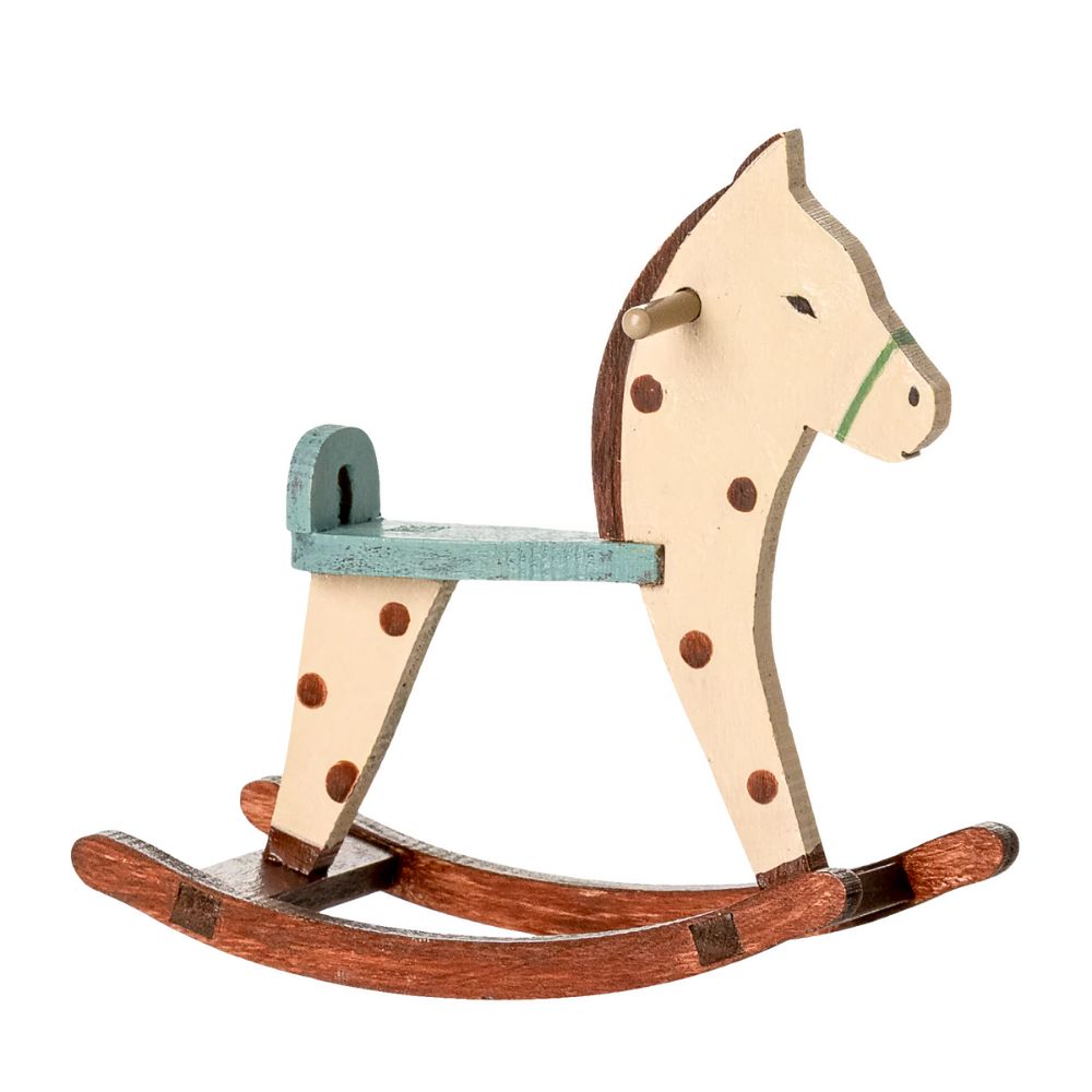 Maileg Rocking horse, Mouse - Spotted