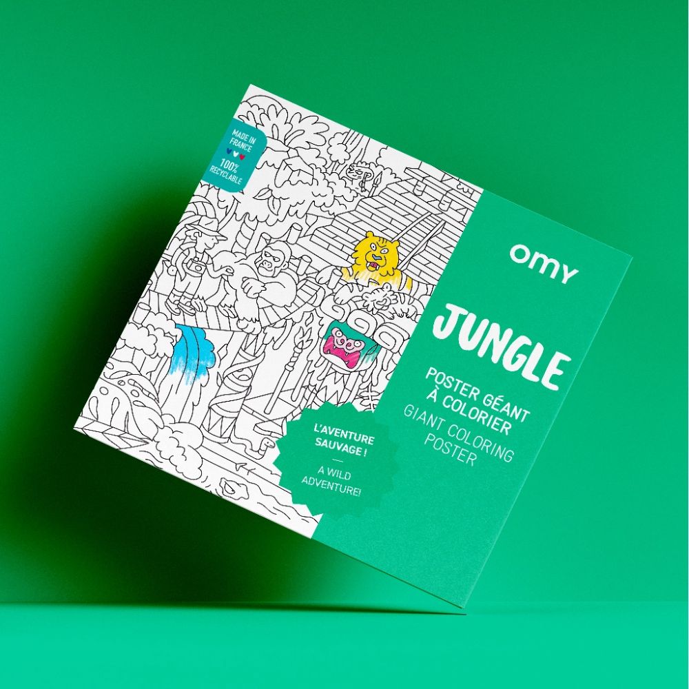 Omy Giant Colouring Poster - Jungle