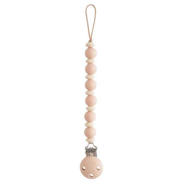Mushie Silicone Pacifier Clip Luna - Blush