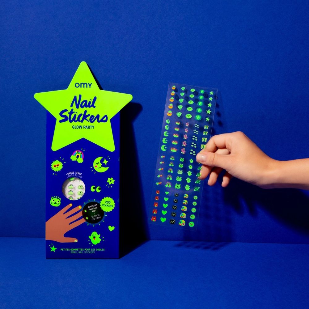 Omy Kids Nail Stickers - Glow in the Dark