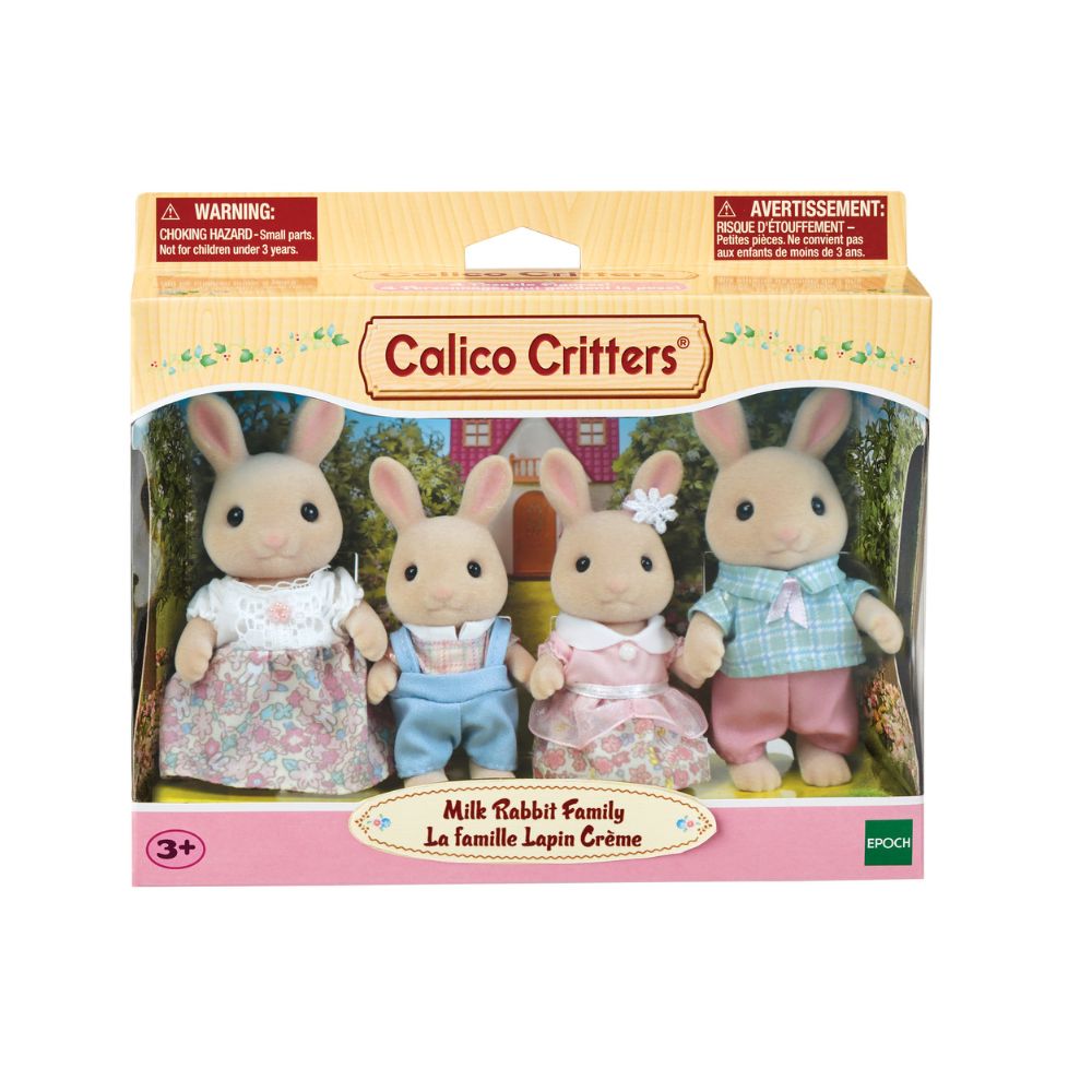 Calico Critters Milk Rabbit Family, Calico Critters