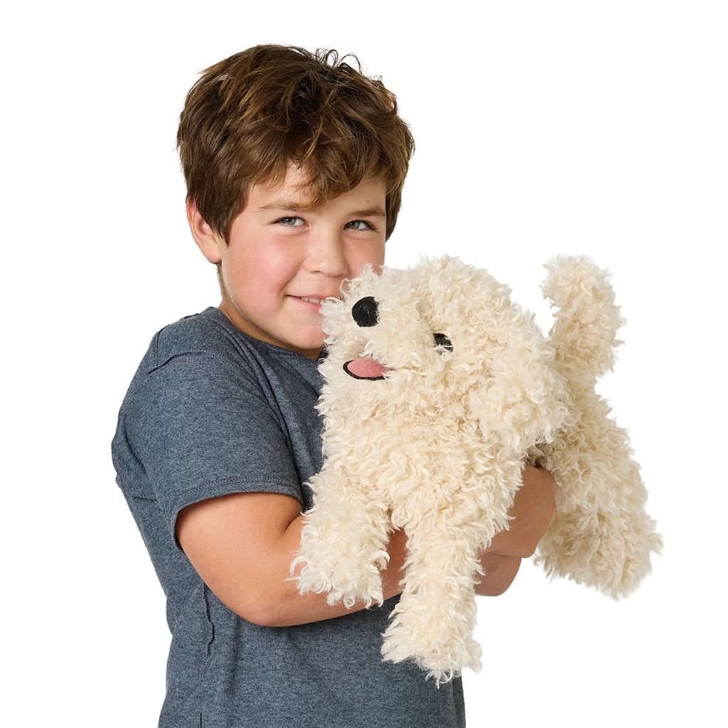 Hand Puppet- White Poodle Puppy