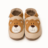 Inch Blue  Leather Baby Shoes Teddy