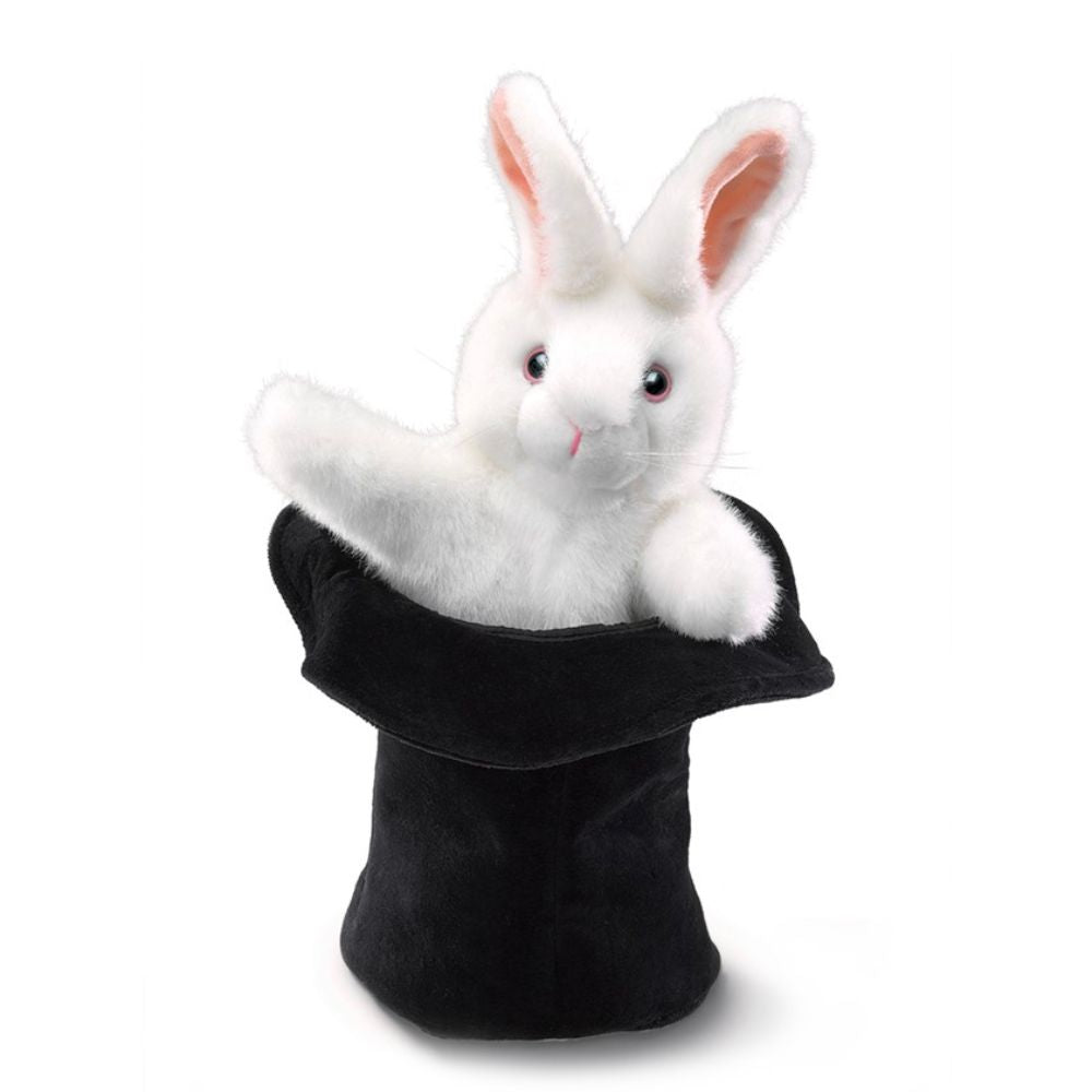 Hand Puppet -Rabbit in Hat