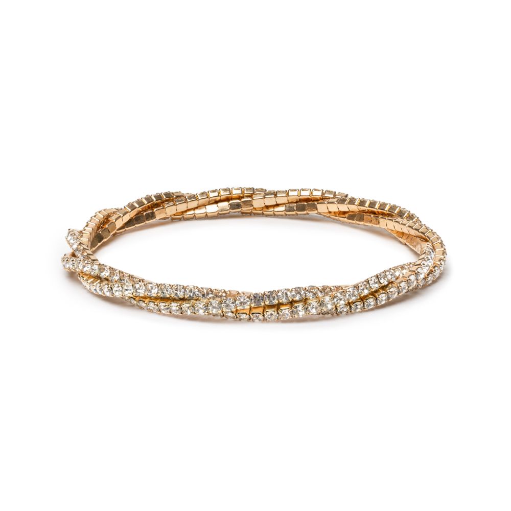 Boutique Diamante Twist Bracelet