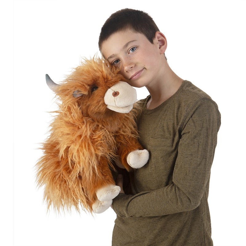 Hand Puppet - Highland Cow