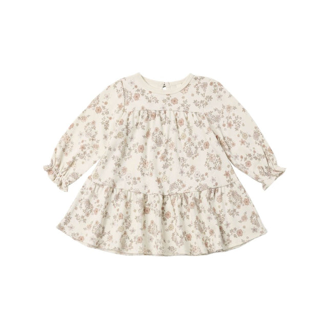 Quincy Mae Tiered Jersey Dress Floral Vine