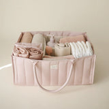 Mushie Diaper Caddy - Blush