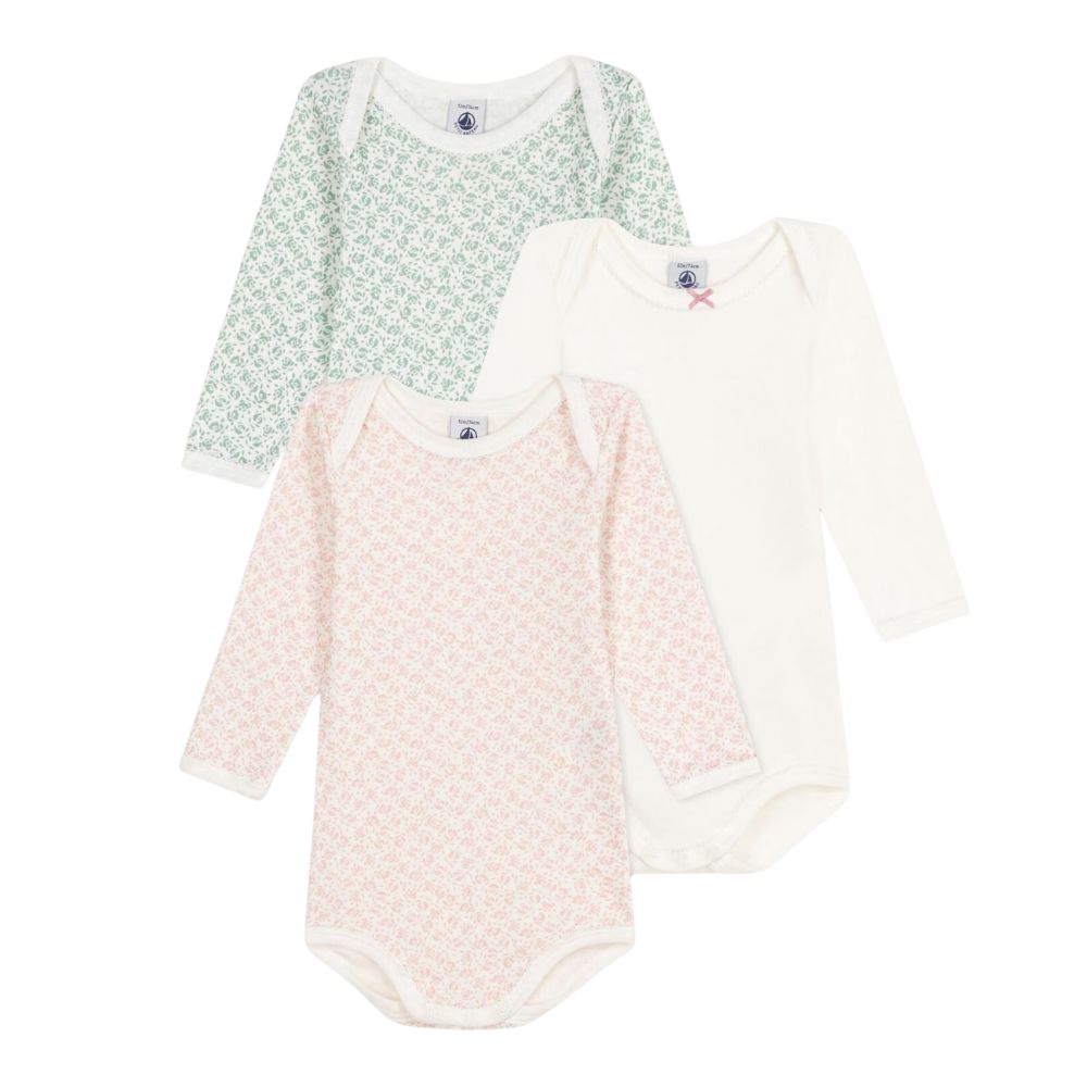 Petit Bateau LS Bodies 3pcs
