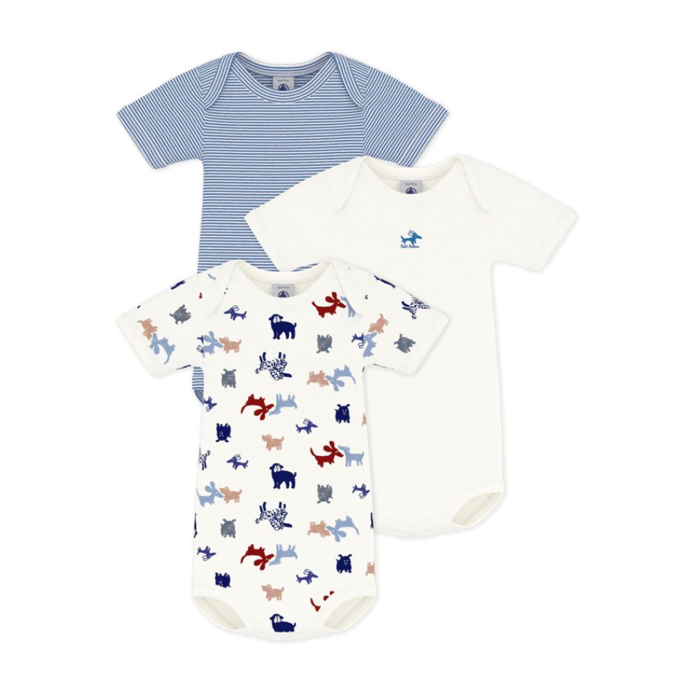 Petit Bateau SS Bodies 3pcs
