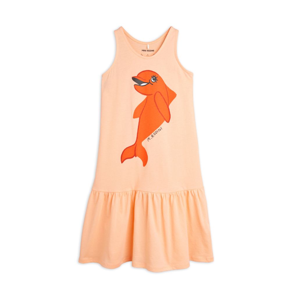 mini rodini rose dress Mini Rodini Dolphin sp Tank Dress | Mini Rodini