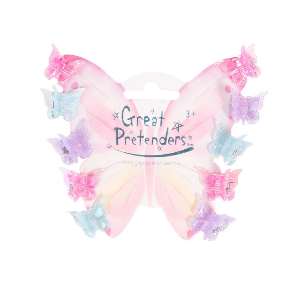 Fancy Flutter Mini Hairclips, 10pc