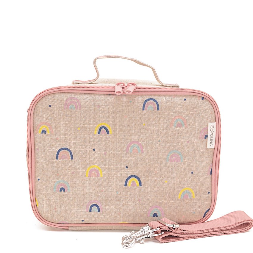 Lunch Box Raw Linen- Neo Rainbows
