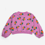 Bobo Choses Tangerine all over cropped sweatshirt