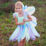 Butterfly Dress w/ Wings & Wand - Multi 5-6Y