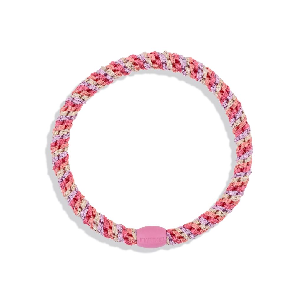 Kknekki Slim Hair Tie Mix Raspberry Pomerant