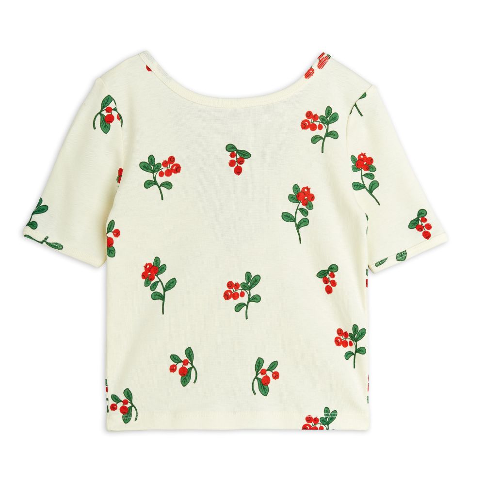 Mini Rodini Lingonberries AOP Ballet SS Tee