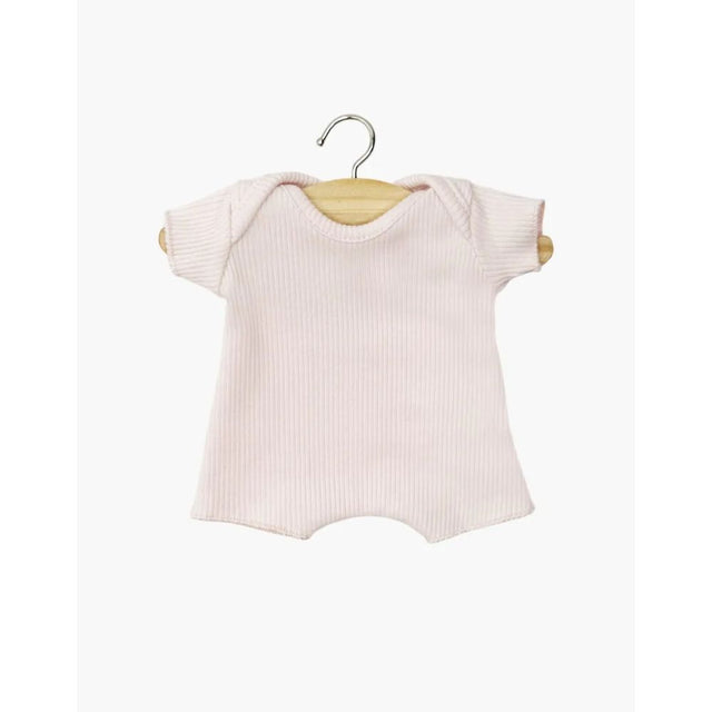 Minikane Babies Collection 28cm– Shorty bodysuit, pink ribbed knit