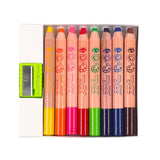 8 Chubby Watercolour Pencils